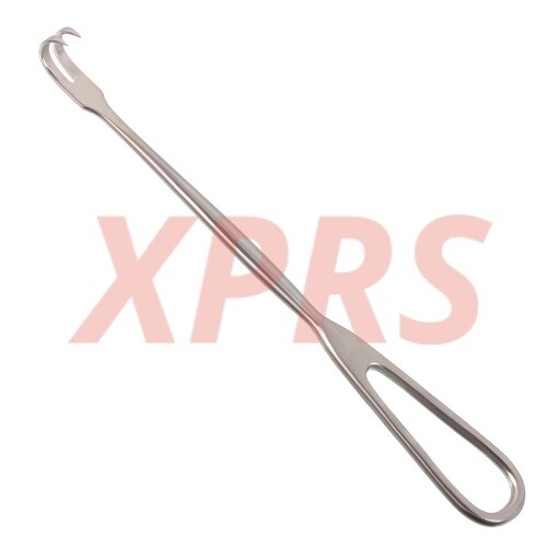 Volkman Retractor, Sharp 2-Prongs, US Pattern Handle, 8.75", Premium German St.