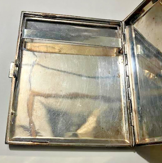 Antique Engraved 800 Silver Cigarette Case