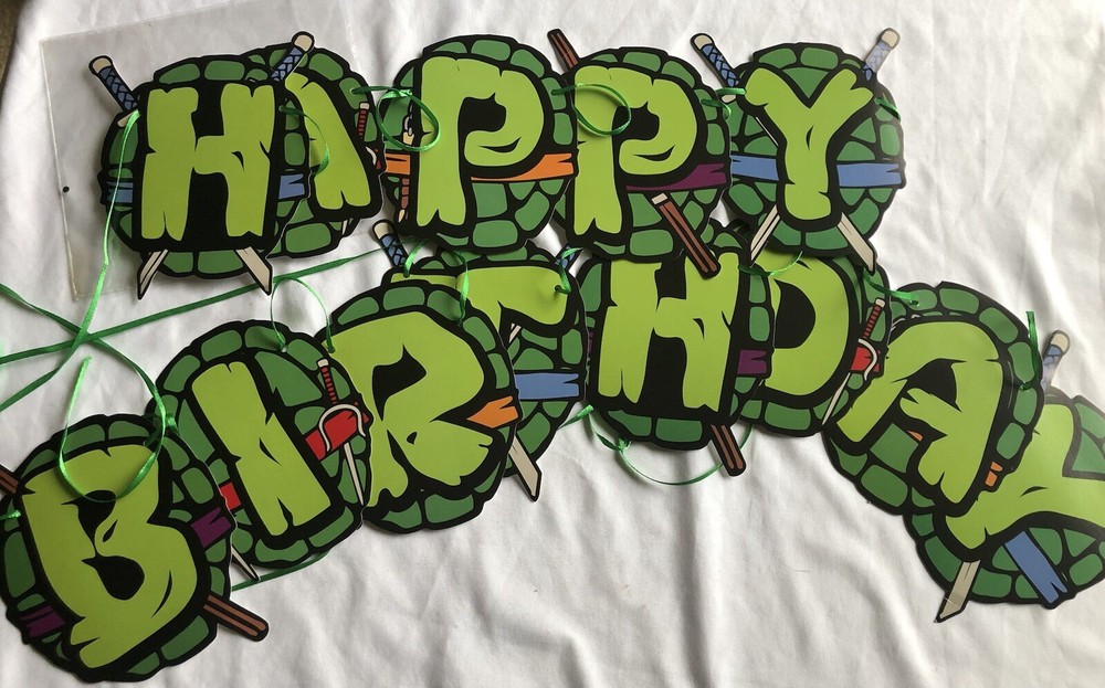 TMNT Birthday Banner