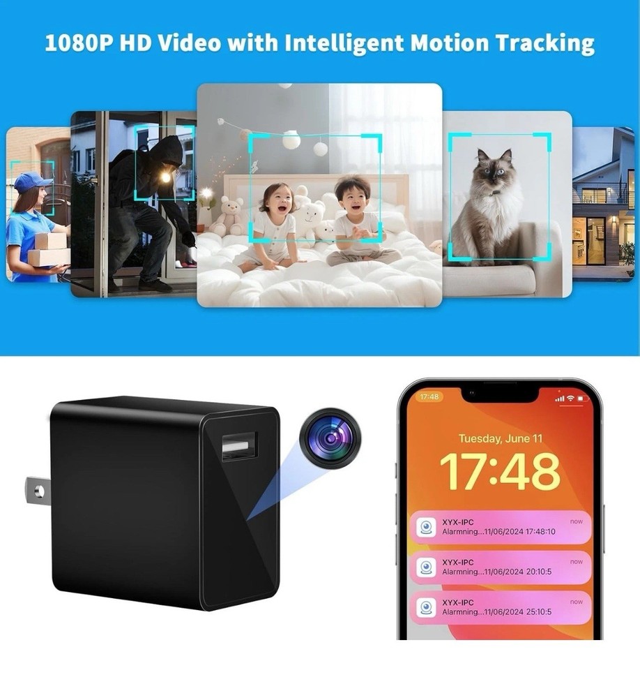 Cámara con cargador USB