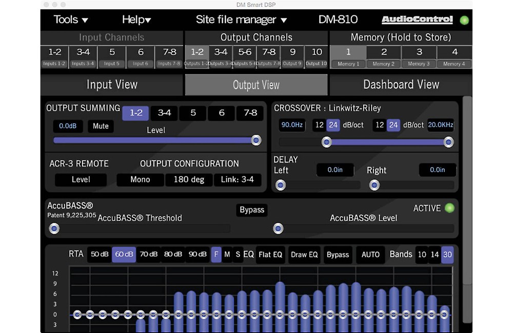 AudioControl DM-810 DSP Matrix Digital Signal Processor 8-CH Input/10-CH Output