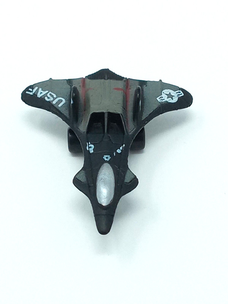Micro Machines Funrise 1989 mini USAF Experimental Jet Fighter "266" Black