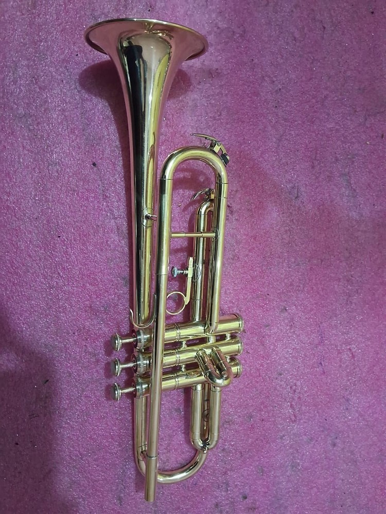 Handmade Brass Bb Trumpet with Mouthpiece and Case.