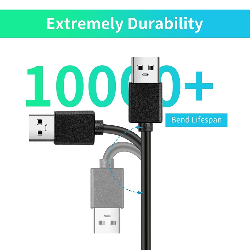 Micro B Cable, 1ft /35cm USB 3.0 A Male to Sync Cord,Data Wire...