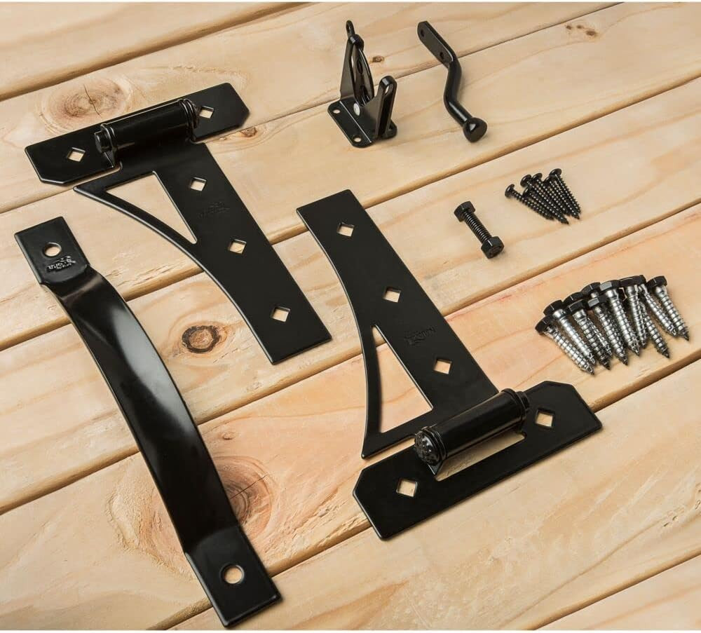 Transitional Gate Kit N109-314 with Gate Latch, Gate Hinges, and Gate Pull