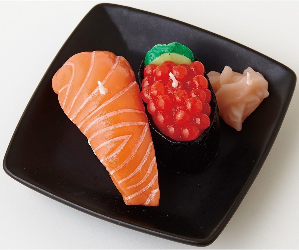 Sushi candle D (salmon salmon roe) with rust