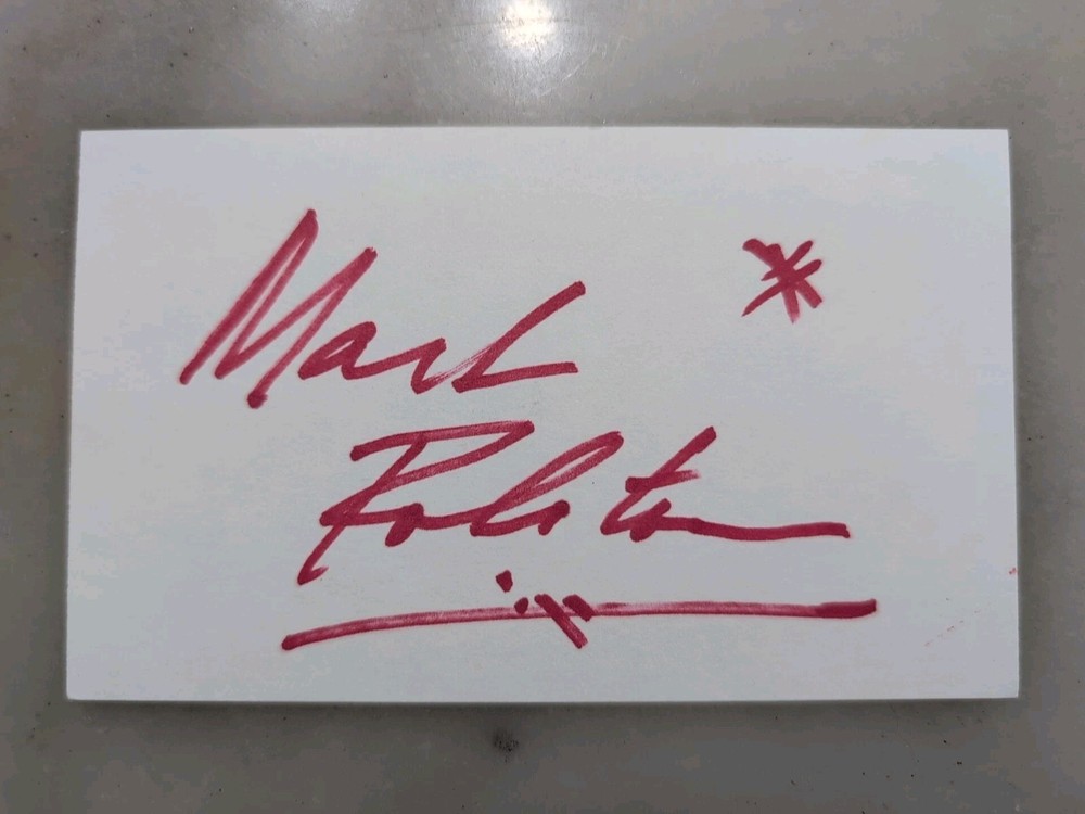 Mark Rolston Signed 3x5 Index Card with COA