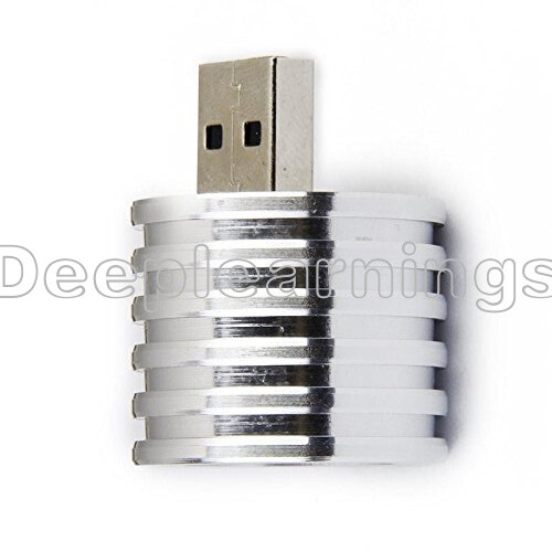 NEW Aluminum 3W USB LED Lamp Socket Spotlight Flashlight White Light