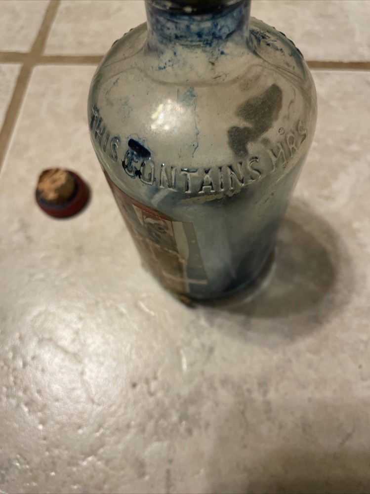 Vintage 1963 Mrs. Stewart's Liquid Bluing Bottle