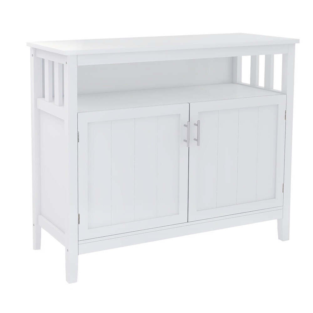 For Kitchen/Living Room Storage Sideboard & Buffet Server Cabinet White