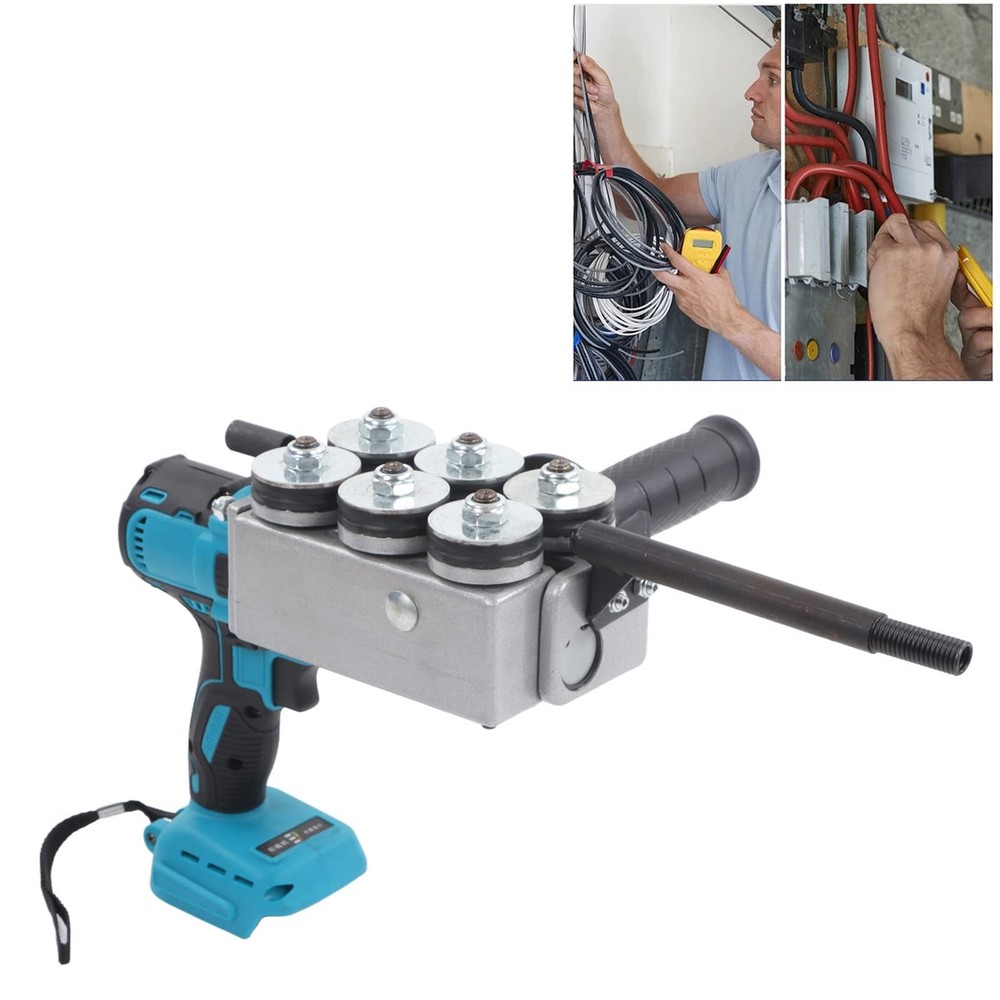 Automatic Wire Stringing Machine, Angle Adjustable Fish Tape Tools with 6 Spa...