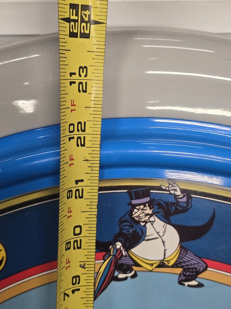 Vintage LARGE Batman 24” Clock - 1989 Electro Optix DC Comics *WORKS!