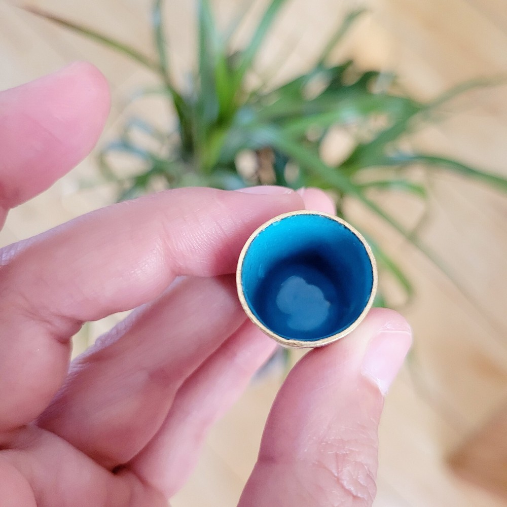 Vintage Cloisonne Panda Bear Thimble