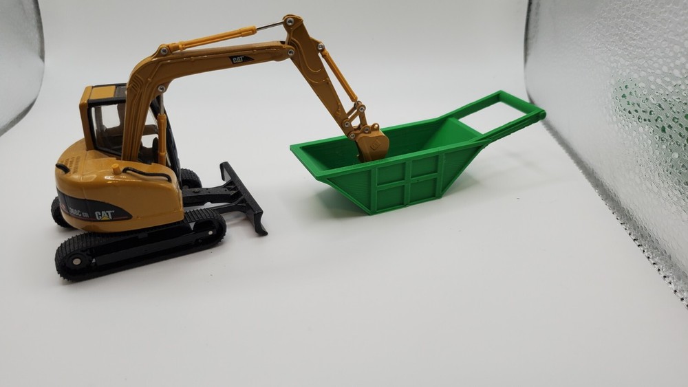 1/50 Scale 5 Cubic Yard Bedding Box in Green