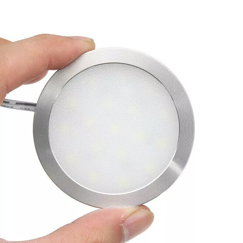 LED Under Cabinet Lighting Set Kitchen Counter Closet Shelf Puck Light Hardwired