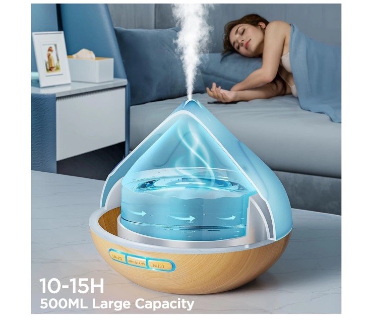 Essential Oil Diffuser for Home: 500ML Aroma Diffuser