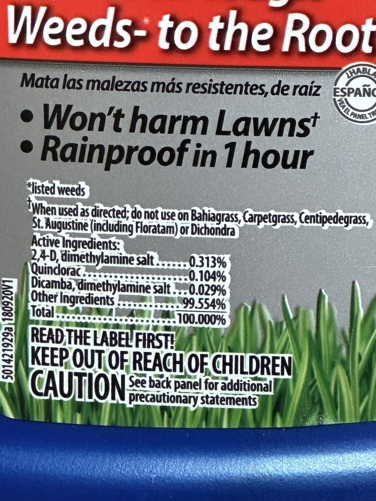 BioAdvanced Lawn Weed & Crabgrass Killer Ready-to-Use Spray 24oz Kills Root