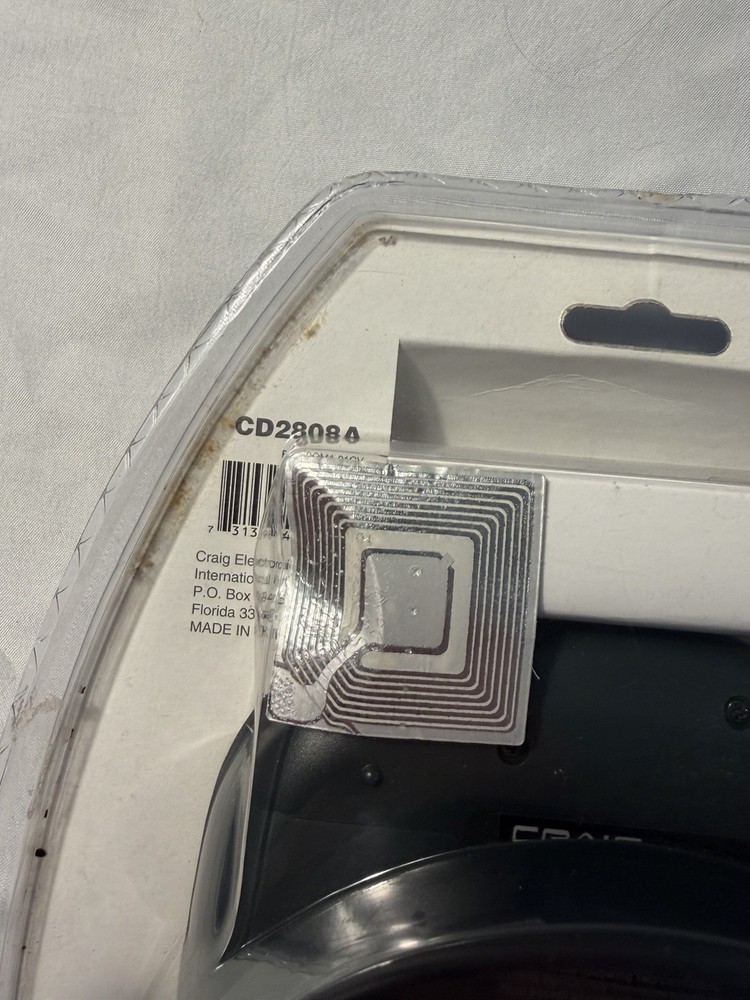 Craig Portable Compact Disc CD Player MODEL CD2808A Silver H82