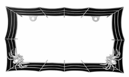 SPIDER WEB LICENSE PLATE FRAME (NEW!)