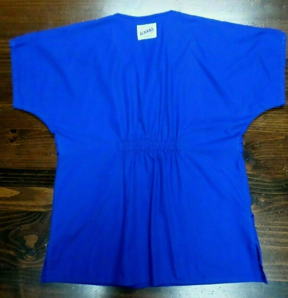 SMART S.C.R.U.B.S. UNIFORM TOP & PANT SET-SMALL--SAPPHIRE BLUE-EUC