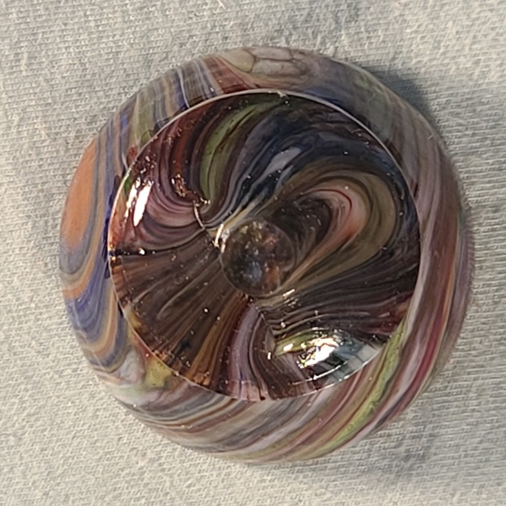 ANDY DAVIS, Glass Art Spinning Top & Base, Encore Run (?), #329H