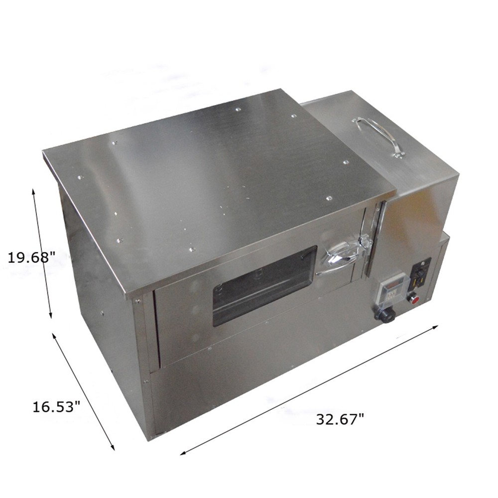 110V Commercial 4 Head Pizza Cone Forming Machine+Automatic Rotating Pizza Oven