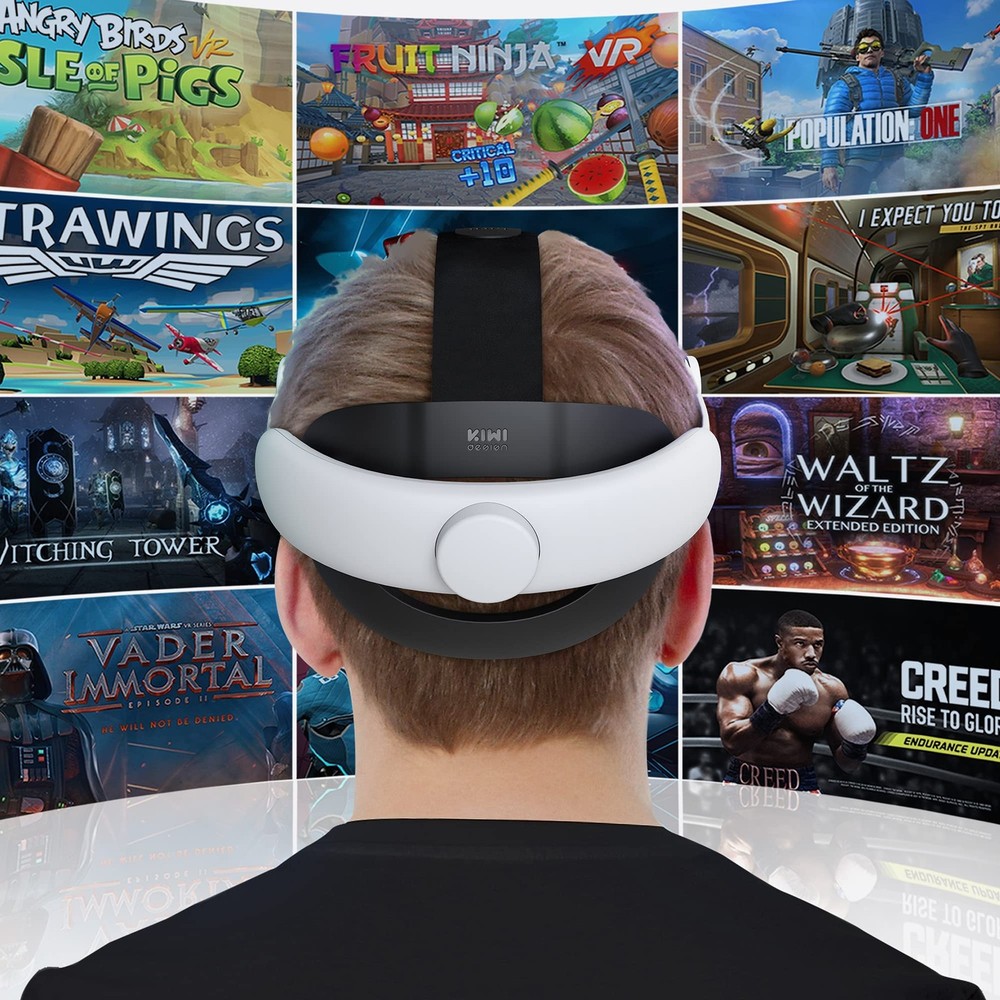 K2 Comfort Head Strap for Oculus/Meta Quest 2, Enhanced Support VR Accessory