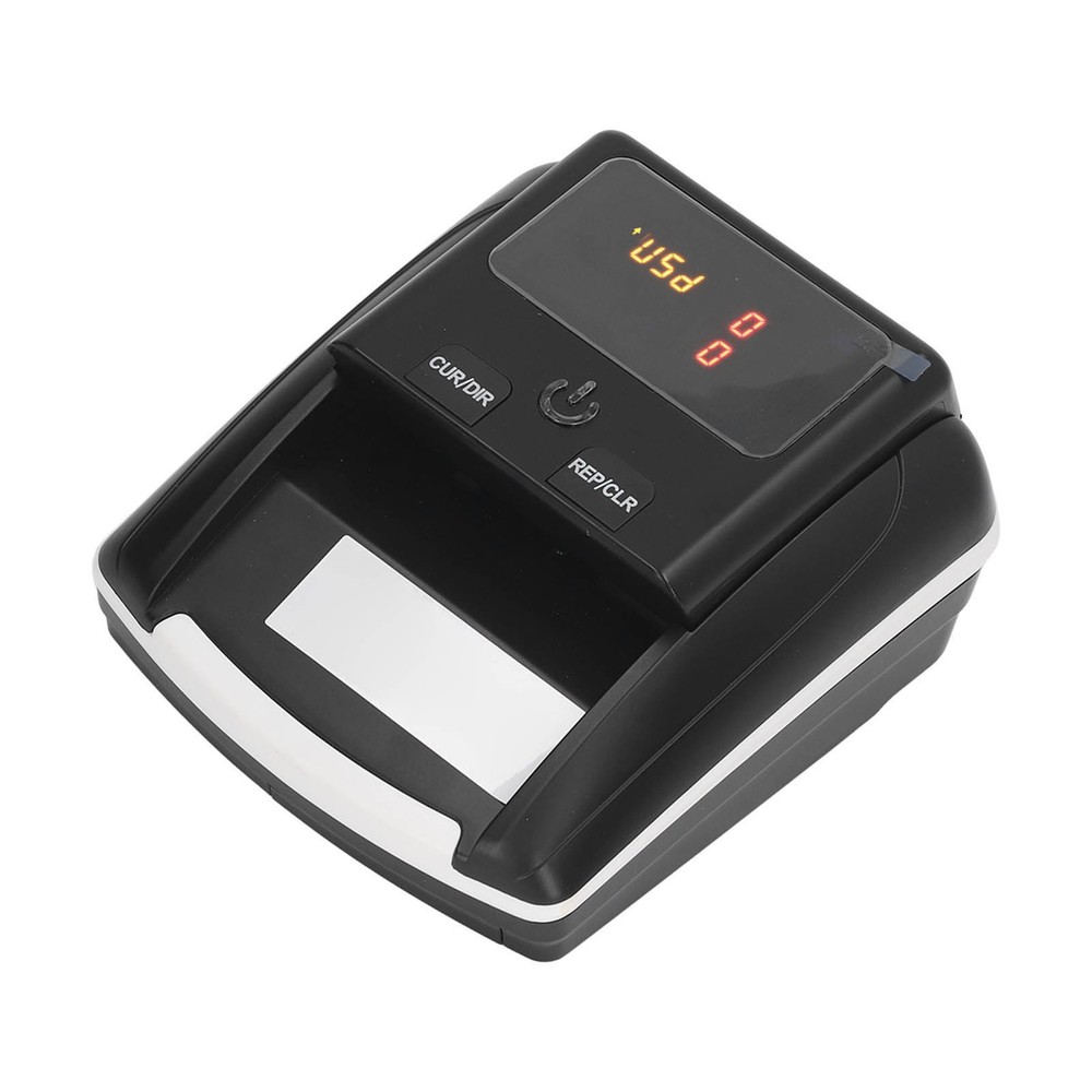 US Plug Automatic Banknote Detector Portable USD EUR Count Machine Counterfeit B
