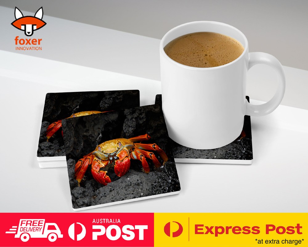 COASTER COFFEE DRINKING MAT|ARUSTACEANS CRAB CREATURE CLAW #1