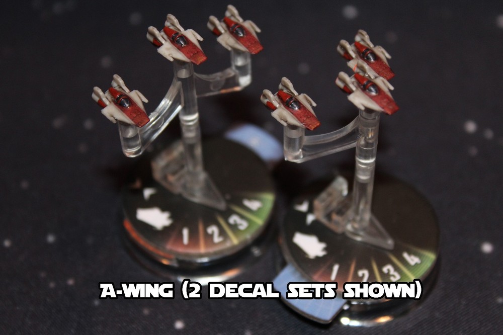 Star Wars Armada Decals for REBEL SQUADRONS Expansion Pack