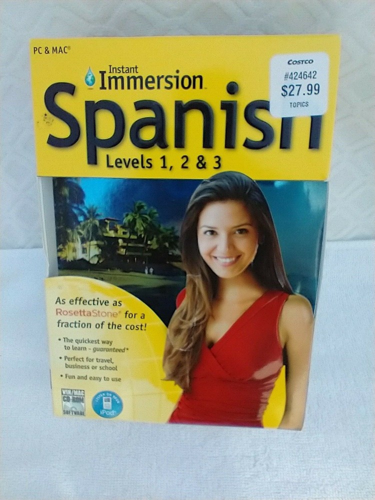 Instant Immersion Spanish Language Learning Program. Topics. New in box