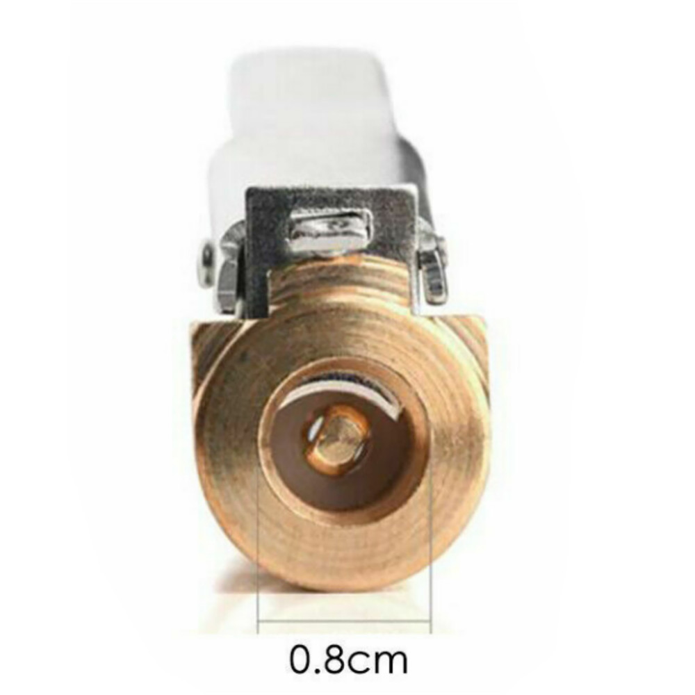 2Pcs 8mm Open Flow Air Chuck with Lock Connector Tire Inflator Valve