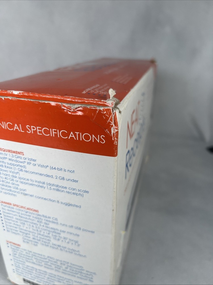 NeatReceipts Mobile Receipt and Document Scanner **No Disc**