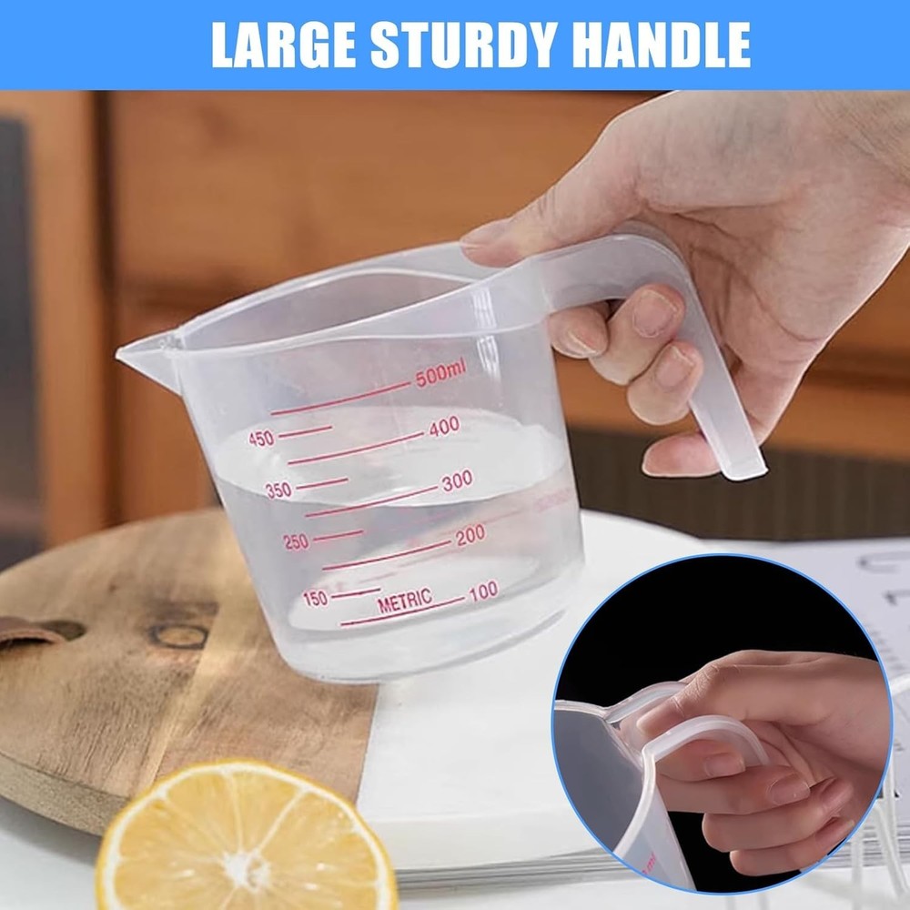 2 Piece Glass Measuring Cup Set - 1-Cup & 2-Cup, Oven Safe, Kitchen Essential
