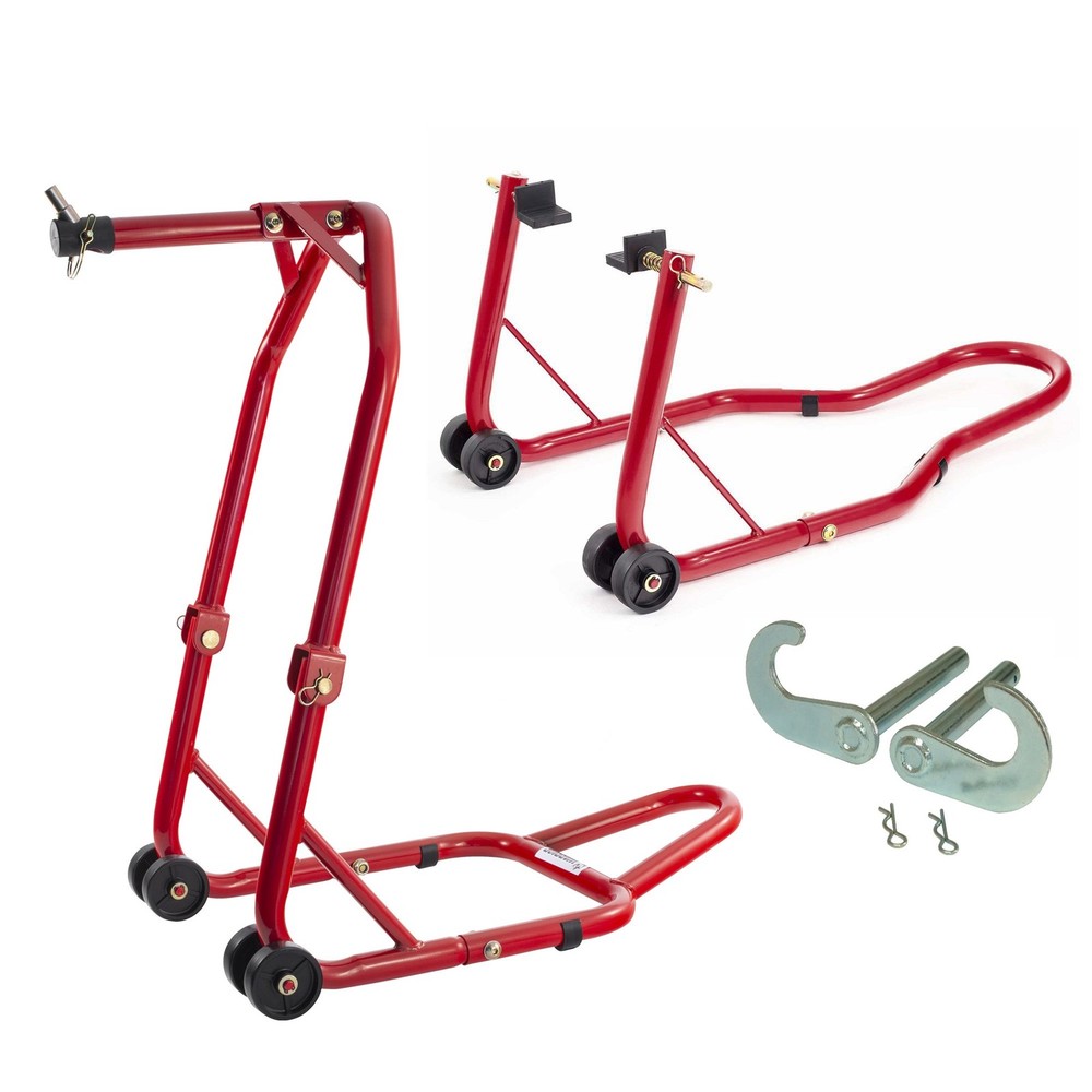 Warrior Front Head / Rear Motorcycle / Bike Paddock Stands & Bobbin Hook Kit