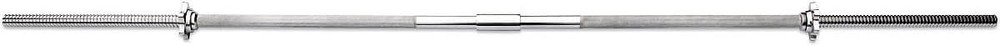6 ft. Two-Piece Standard Weight Bar W/ Threaded Spin Lock Collars 1-inch Weight