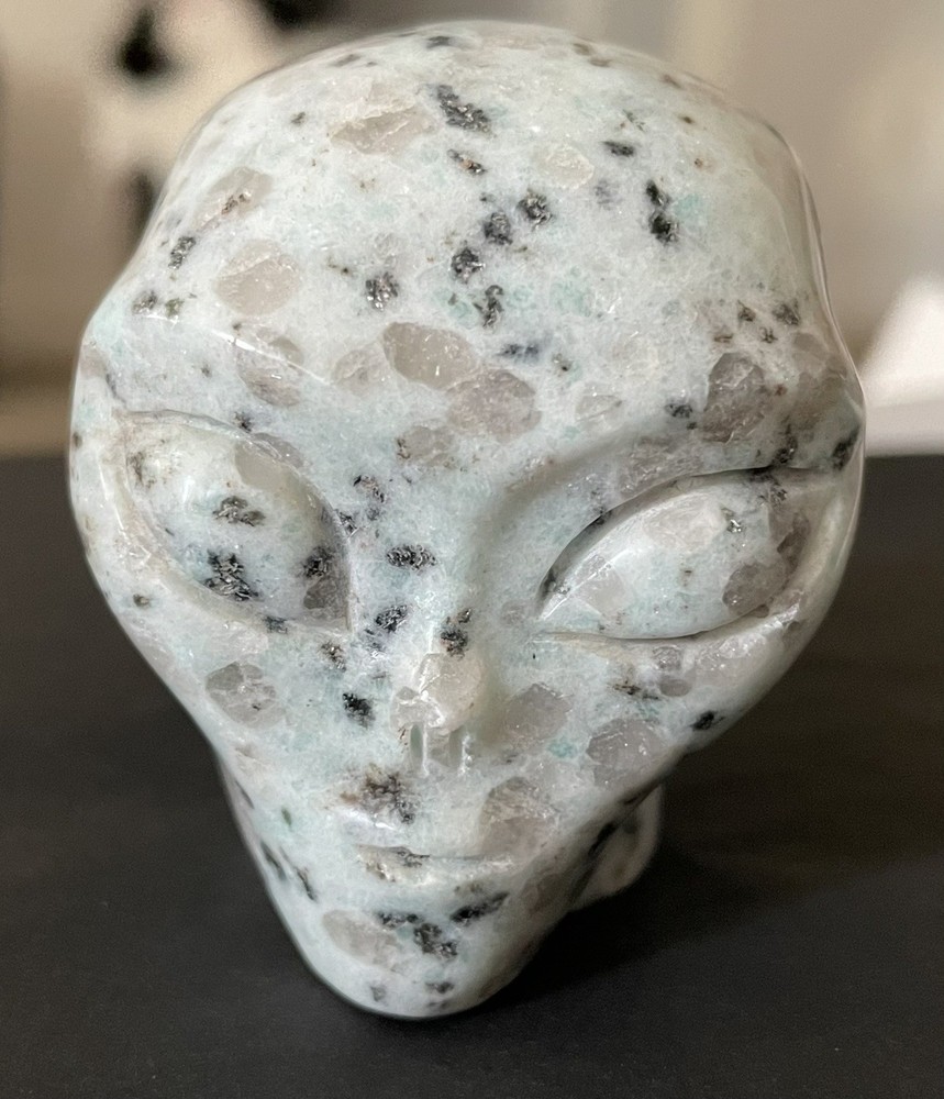 Kiwi Stone Alien Skull 2 Inch