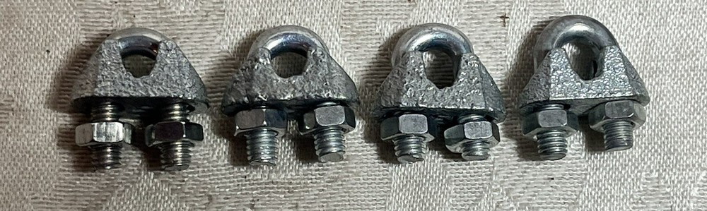 Wire Rope Clip Forged Galvanized 1/4"