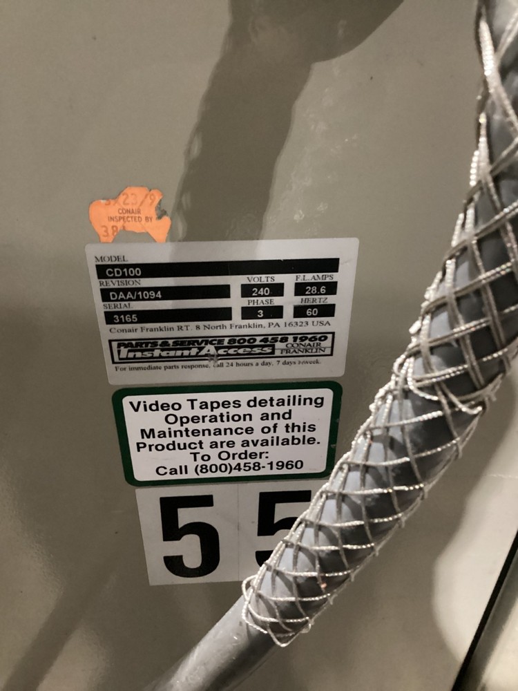 CONAIR FRANKLIN CD100 AIR DRYER USED