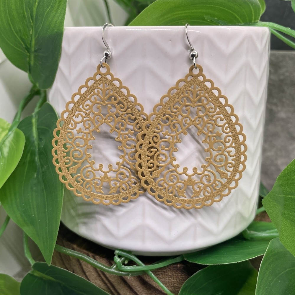 2.5” Silver-tone Earring Set Boho Retro Drop Dangle New Free Ship B7048