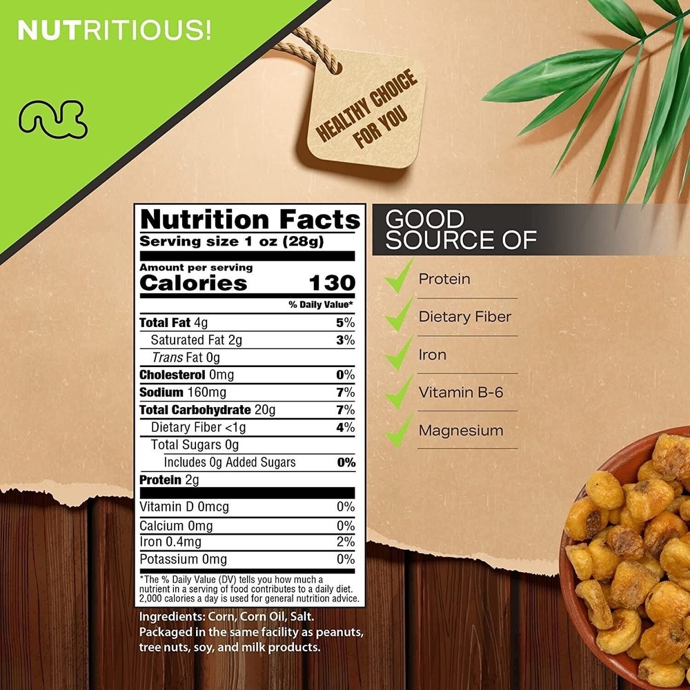 Freshly Roasted & Salted Corn Nuts