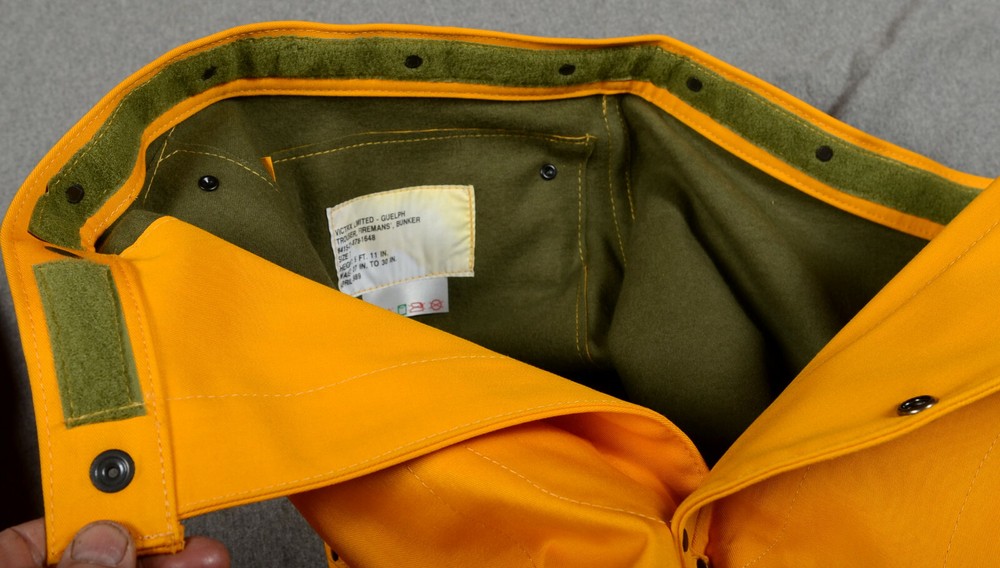 BUNKER PANTS - FIREFIGHTER GEAR - ARMY SIZE #7 - NEW - 1492F21