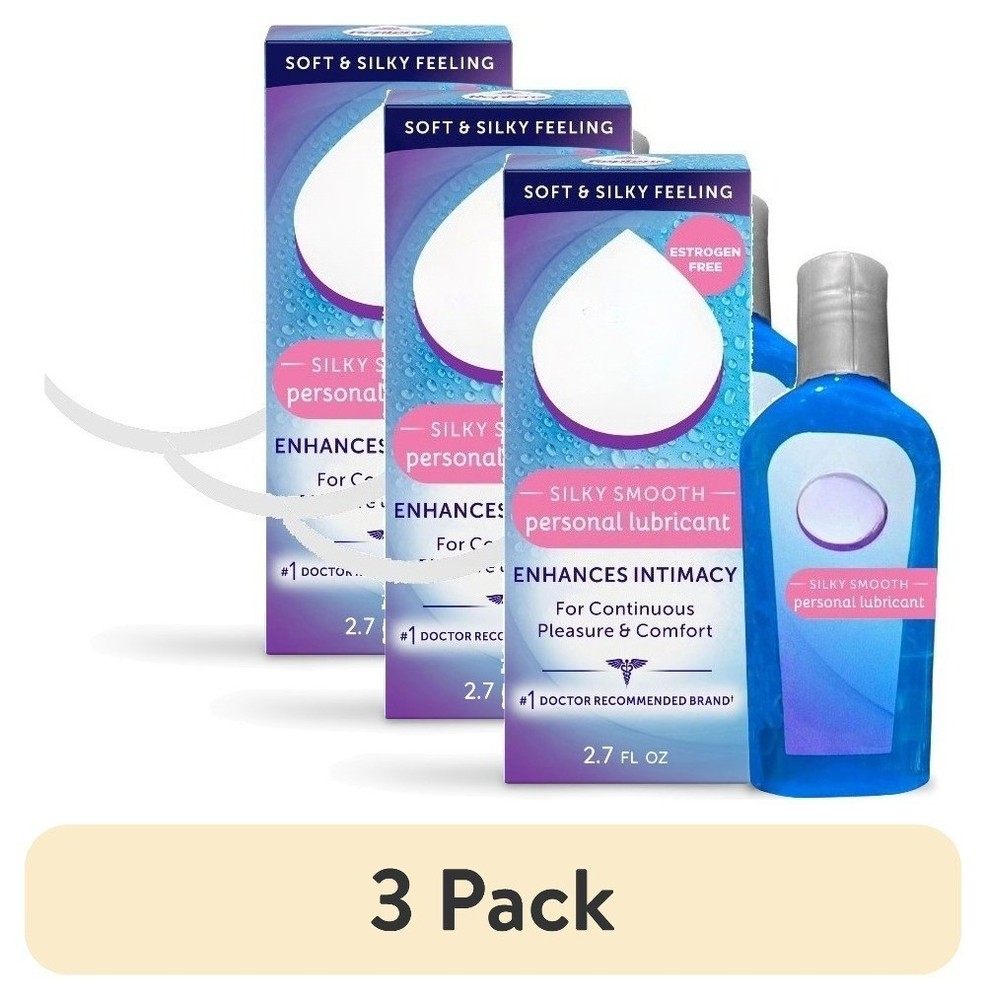 (3 pack)Lubricant, Silicone Based, Silky Smooth, 2.7 fl oz