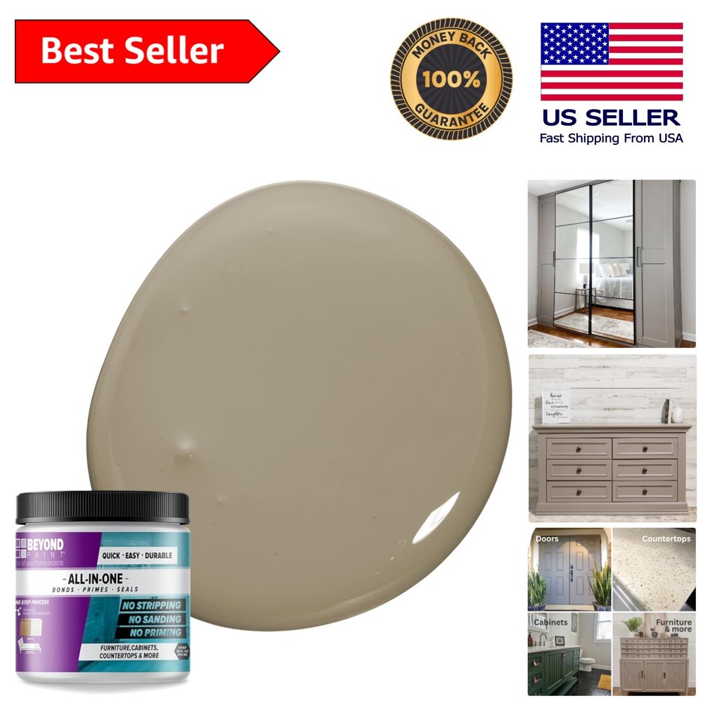 No Sanding Required! 1 Pint Matte Refinishing Paint for Cabinets & Countertops