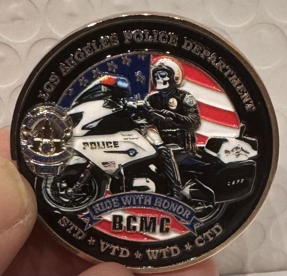 LAPD Challenge Coin Motor squad