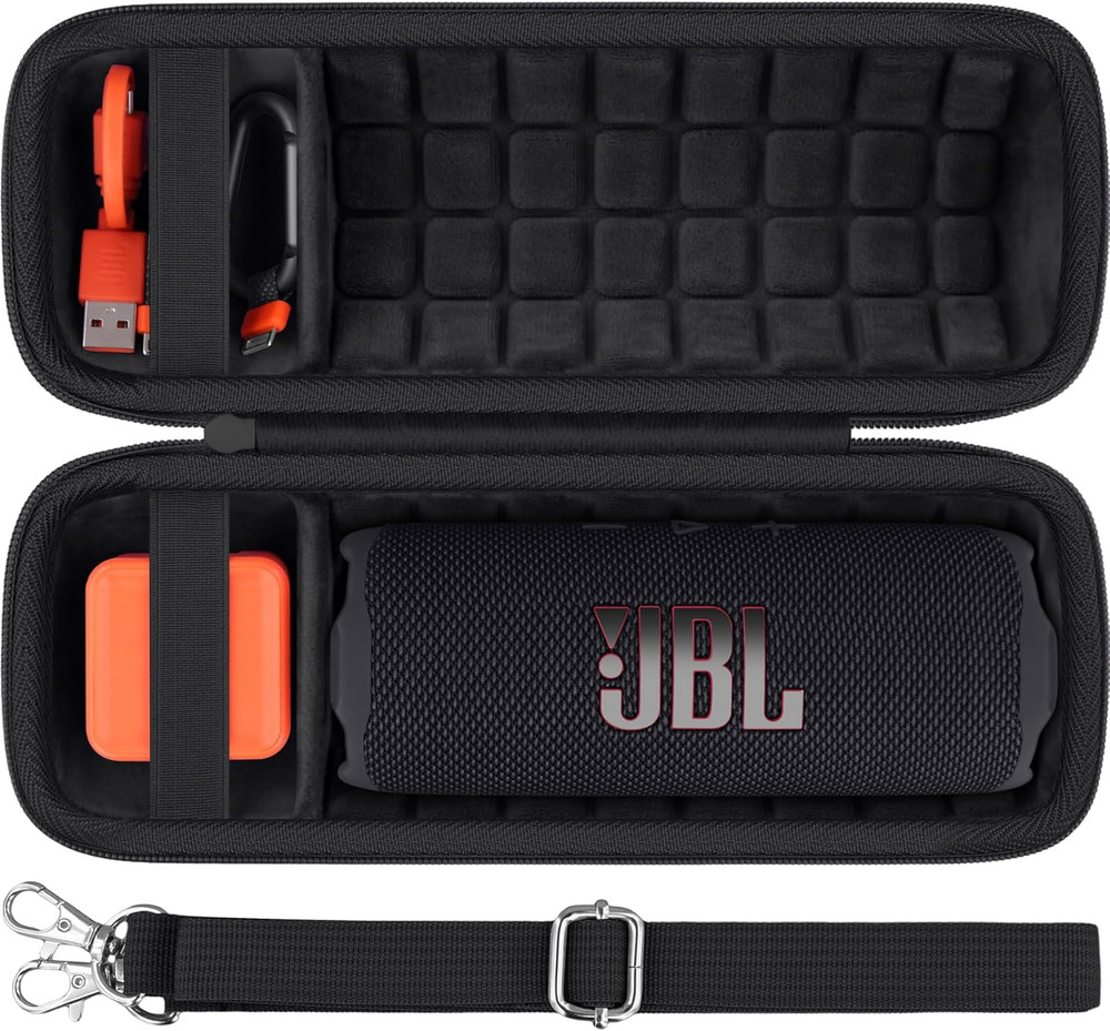 Hard Protective Carrying Case For Flip 7 Portable Bluetooth Speaker With Strap