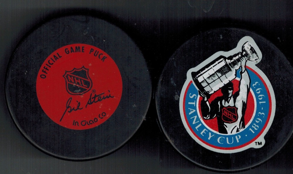 Stanley Cup  100th Anniversary Puck signed Gil Stein