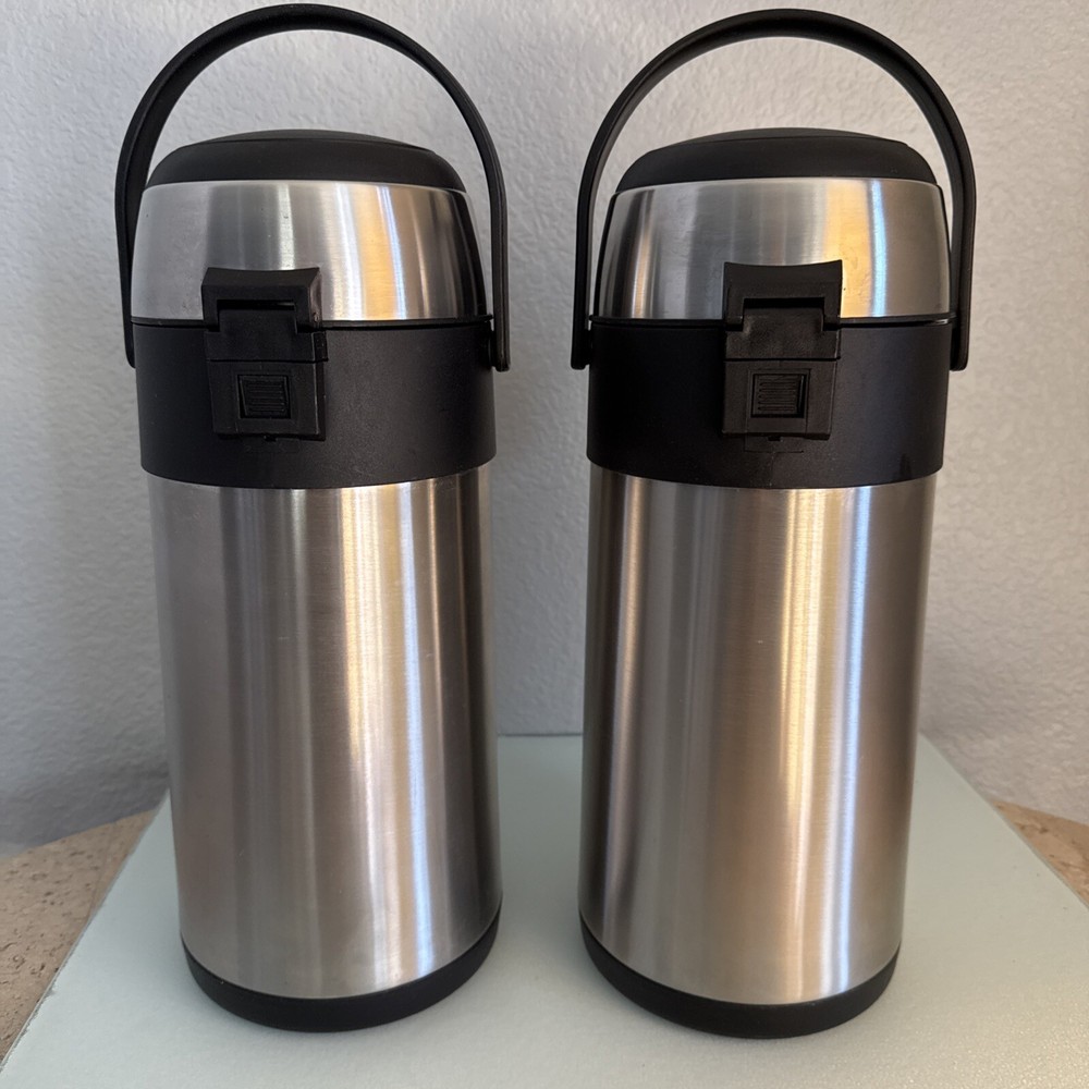 Two hot beverage, carafe servers, Unbranded