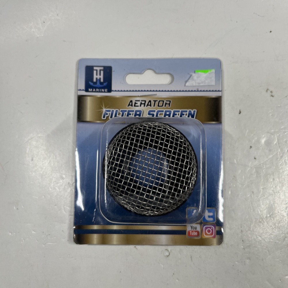 T-H Marine Aerator Filter Screen - Stainless Steel Wire Mesh in Molded PVC Base