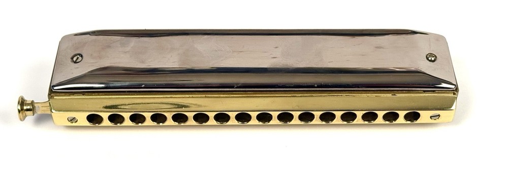 HERING DELUXE CHROMATIC 64 Harmonica 16-Hole – Good Condition